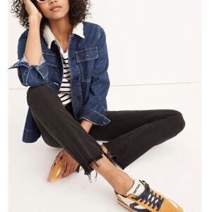 Madewell Cali Demi Boot Jeans Berkeley Black Women’s Size 26 NWT